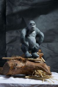 Voir le détail de cette oeuvre: Gorille sur branche